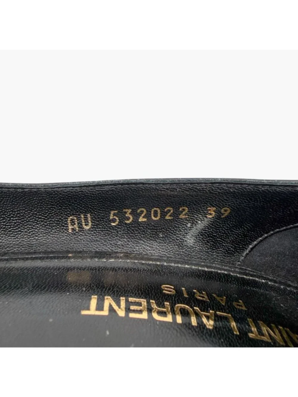 Saint Laurent Charlotte Pumps Heels Black Patent Size 39 US 9 Pointed Toe - Picture 15 of 15